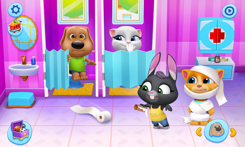 Chăm sóc thú cưng trong My Talking Tom Friends