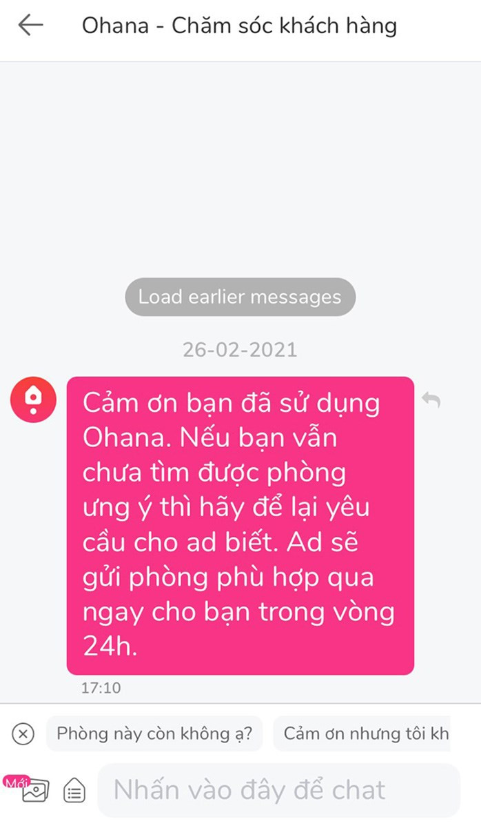 Chat với đội ngũ Ohana bất k&igrave; l&uacute;c n&agrave;o 