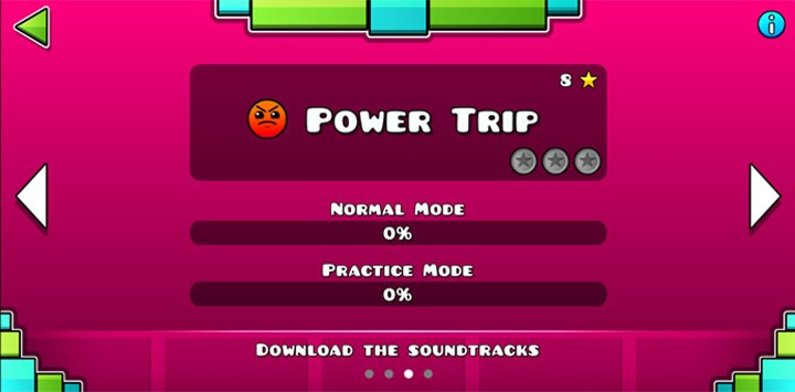 Chế độ chơi Power Trip với độ kh&oacute; bậc nhất trong Geometry Dash SubZero