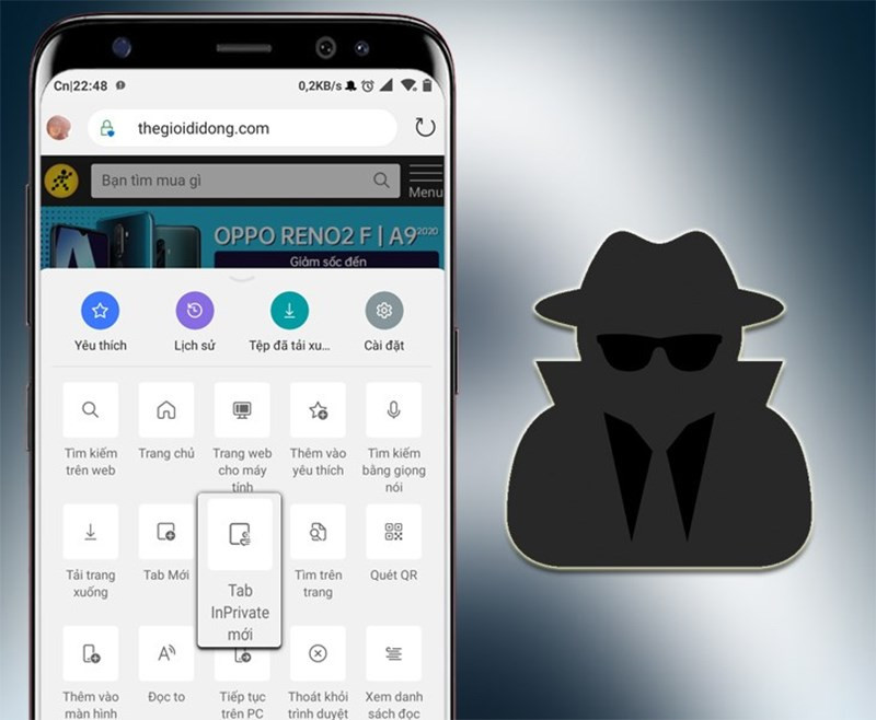 Chế độ duyệt web riêng tư InPrivate