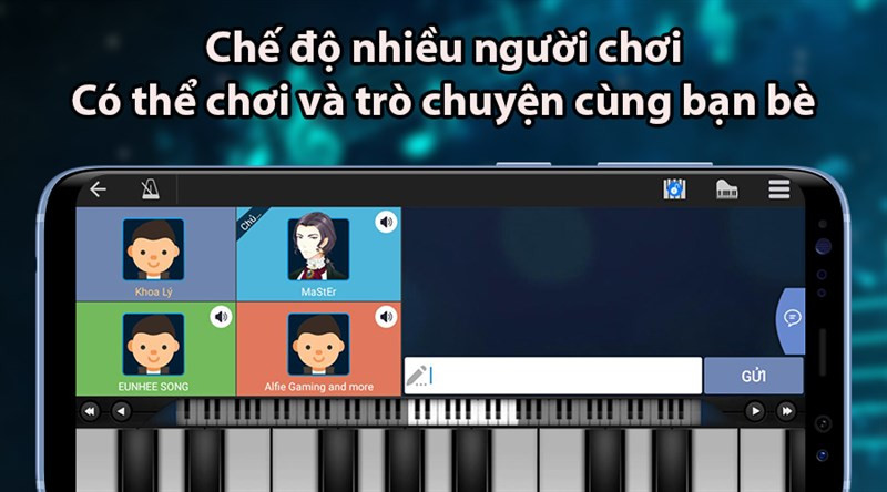 Chế độ nhiều người chơi Perfect Piano