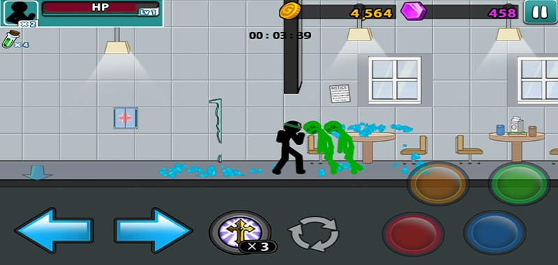 Chế độ Zombie trong game Anger of Stick 5: Zombie