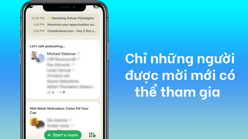  Chỉ những người được mời mới c&oacute; thể tham gia