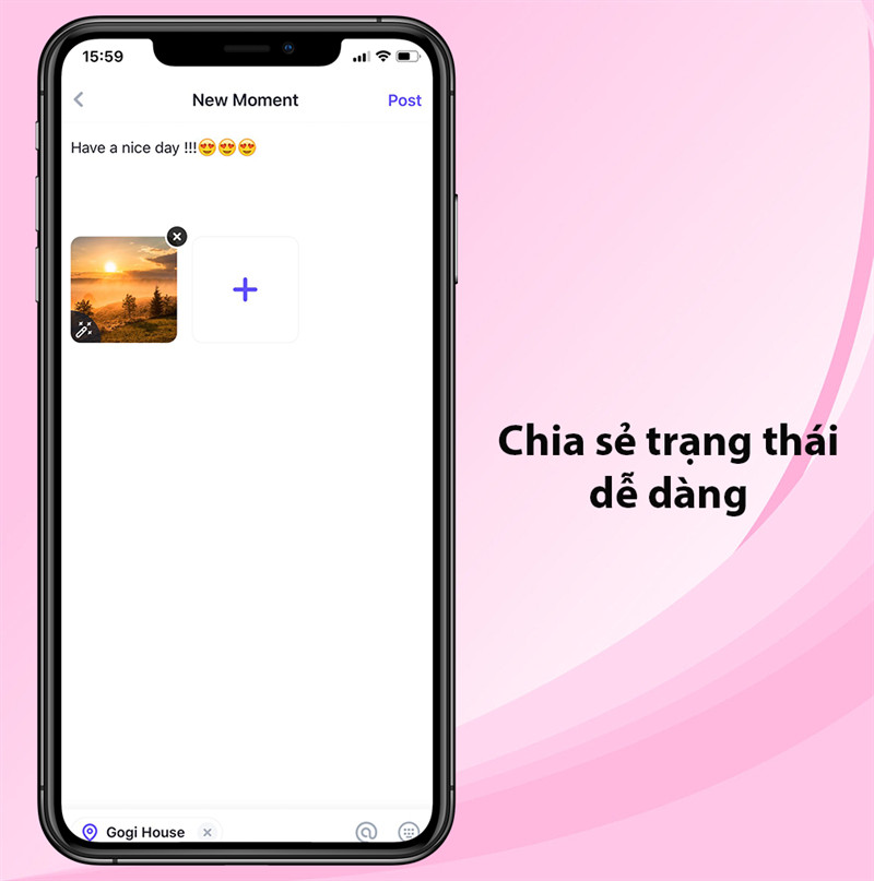 Chia sẻ khoảnh khắc cuộc sống trên MICO