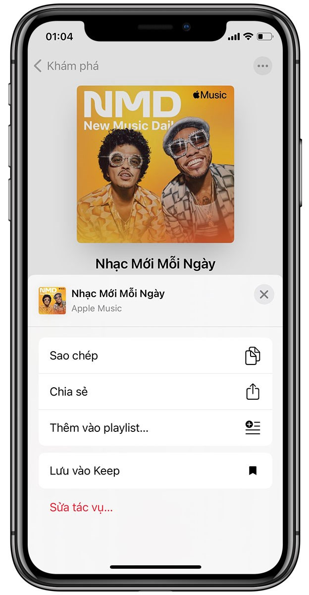 Chia sẻ nhạc với bạn bè