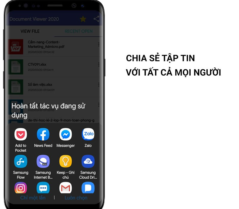 Chia sẻ tập tin với mọi người