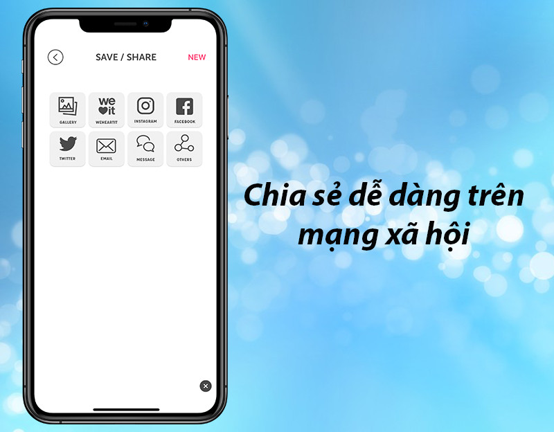 Chia sẻ với bạn bè trên mạng xã hội tiện lợi