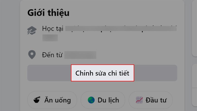 Chỉnh sửa chi tiết trên máy tính