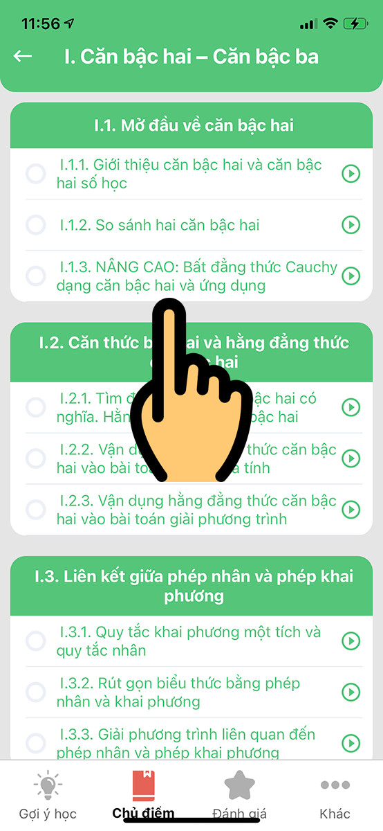 Chọn bài học VioEdu