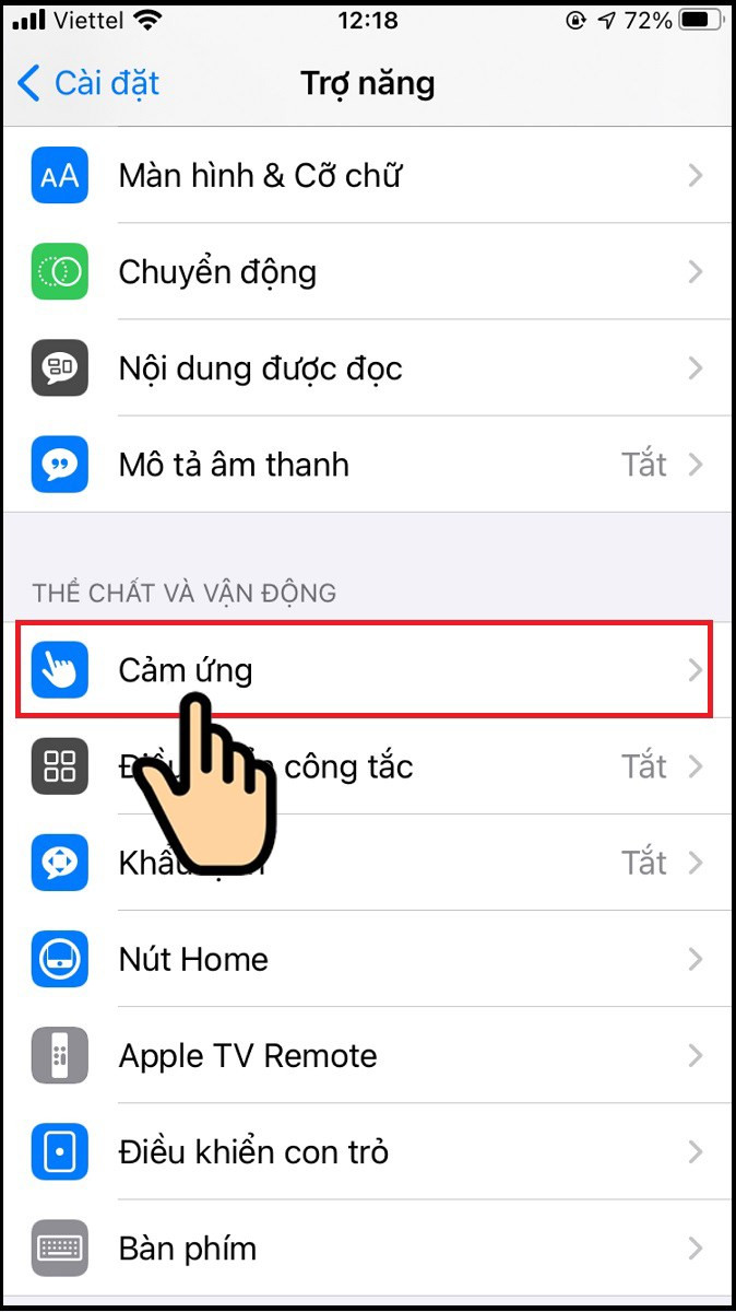 Chọn Cảm ứng