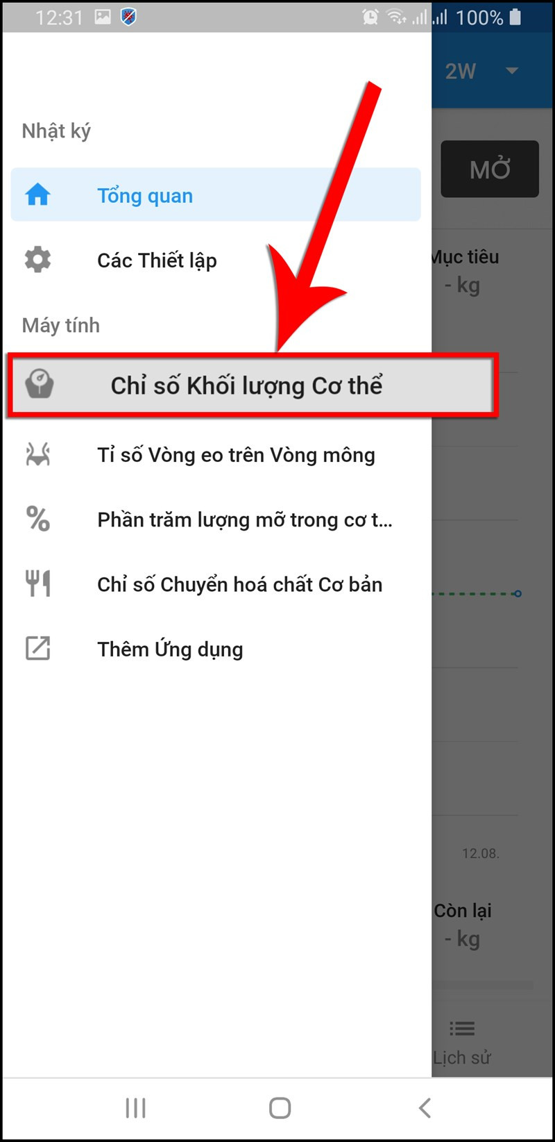 Chọn Chỉ số Khối lượng Cơ thể