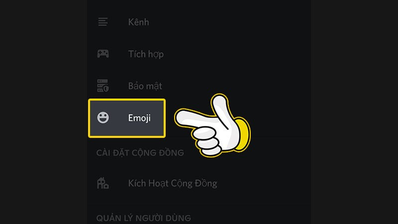 Chọn Emoji trên điện thoại