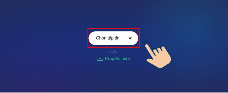 Chọn file nhạc trên Audio Cutter