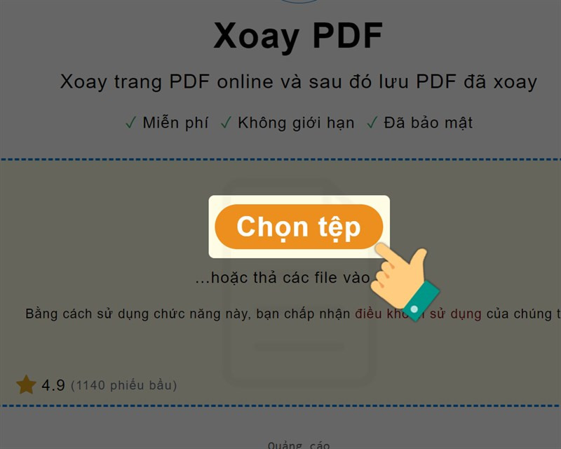 Chọn file trên PDF24 Tools