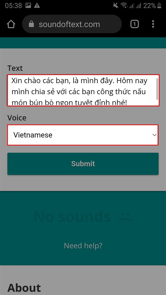 Chọn giọng đọc tiếng Việt