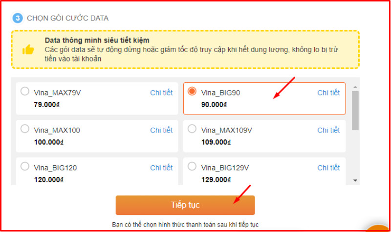 Chọn gói cước data phù hợp