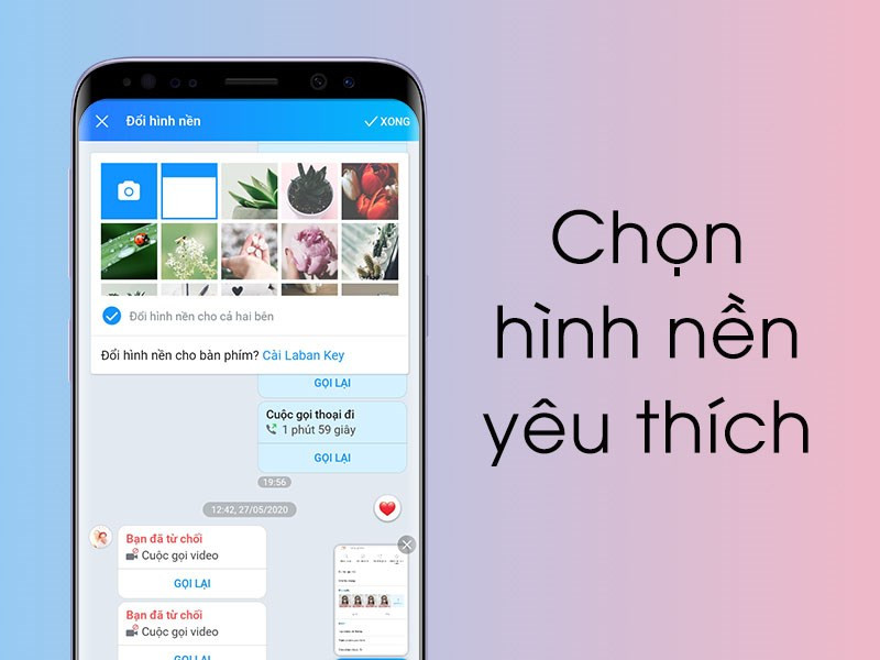 Chọn hình nền