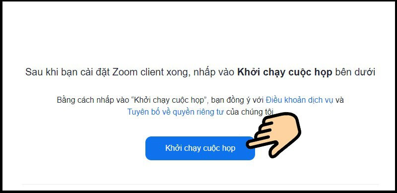 Chọn Khởi chạy cuộc họp