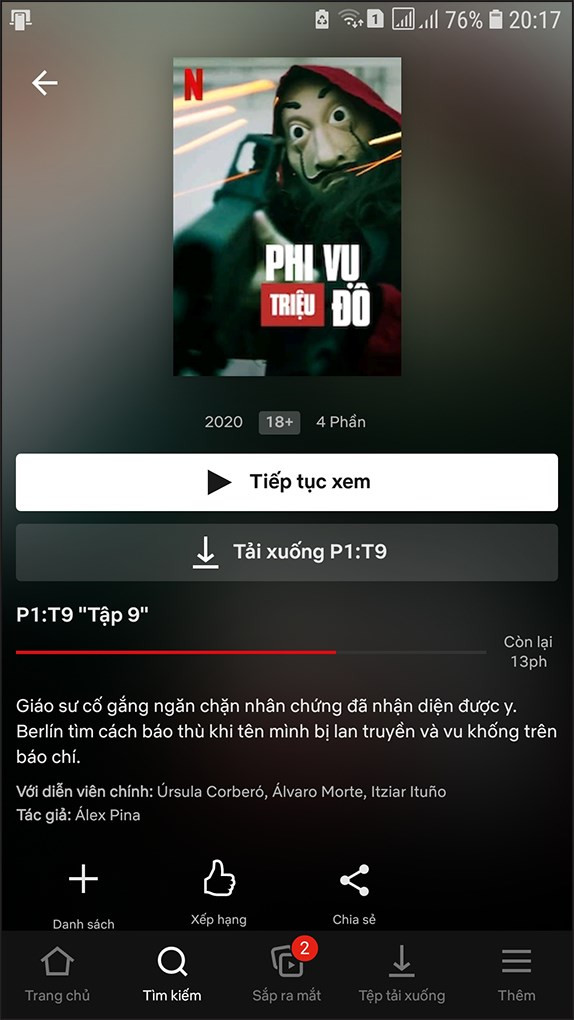 Chọn phim trên Netflix