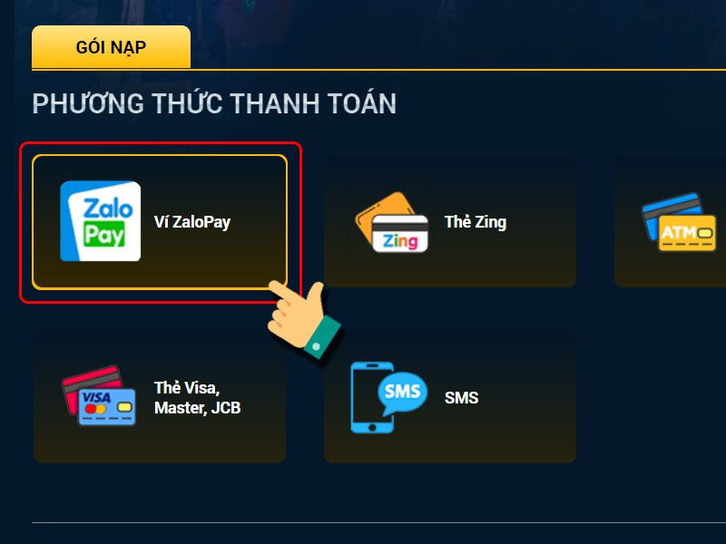 Chọn phương thức thanh toán