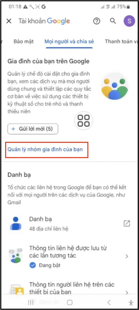 Chọn Quản lý nhóm của bạn