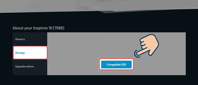 Chọn Storage và Compatible SSD