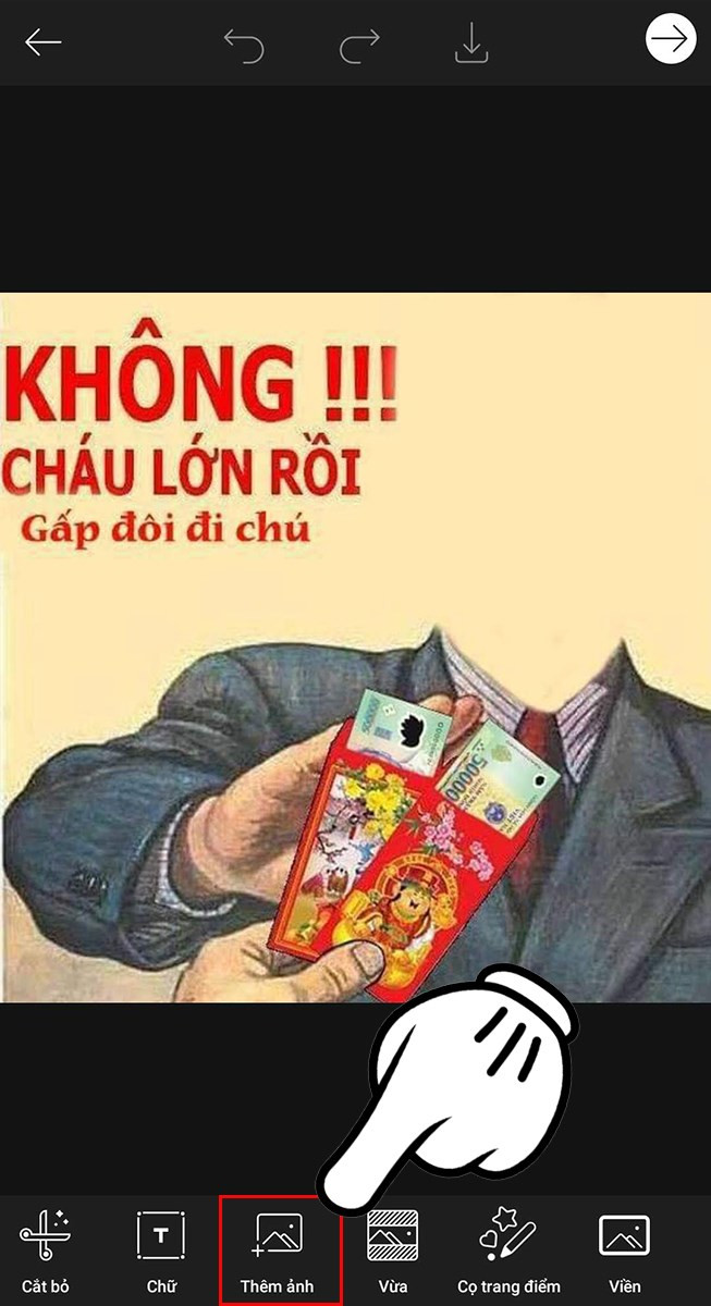 Chọn thêm ảnh