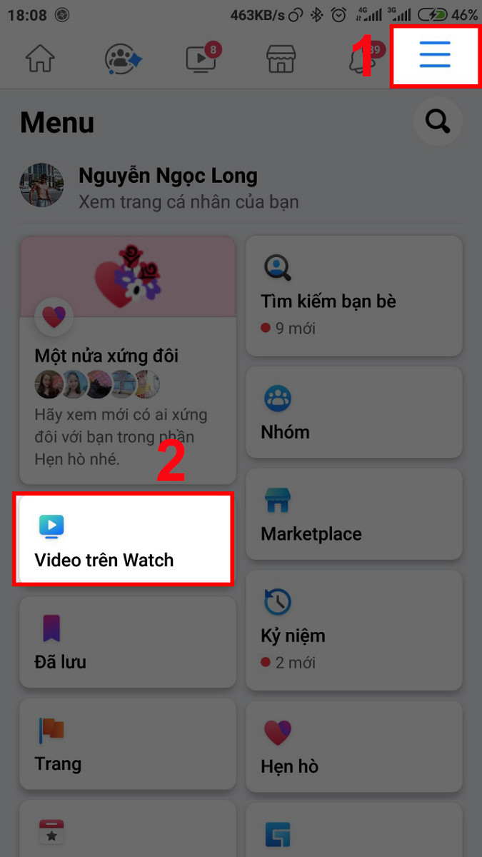 Chọn Video trên Watch