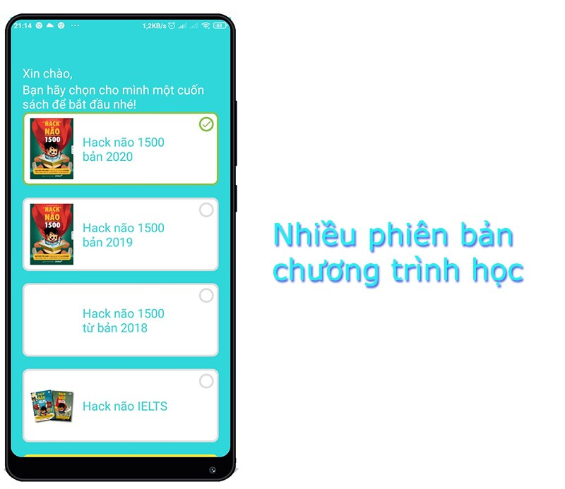 Chương trình học đa dạng trên Hack Não