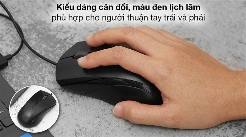 Chuột có dây Silent Rapoo 1200.