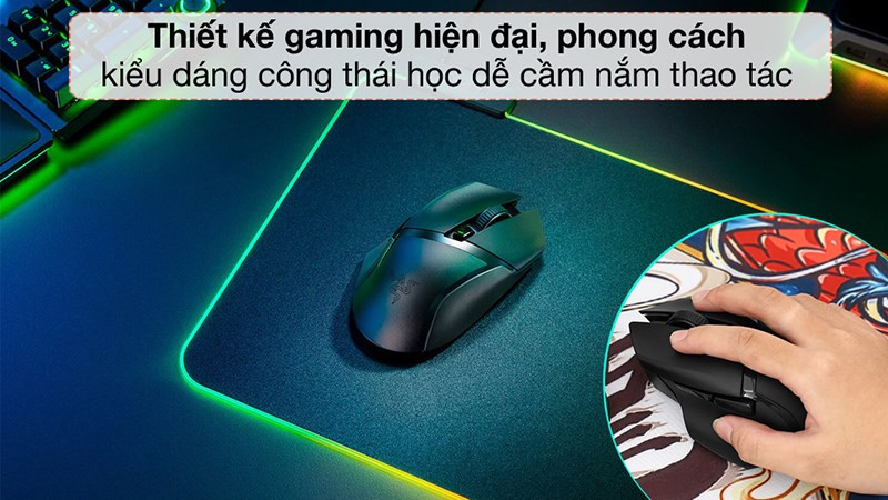  Chuột Kh&ocirc;ng D&acirc;y Gaming Razer Basilisk x HyperSpeed