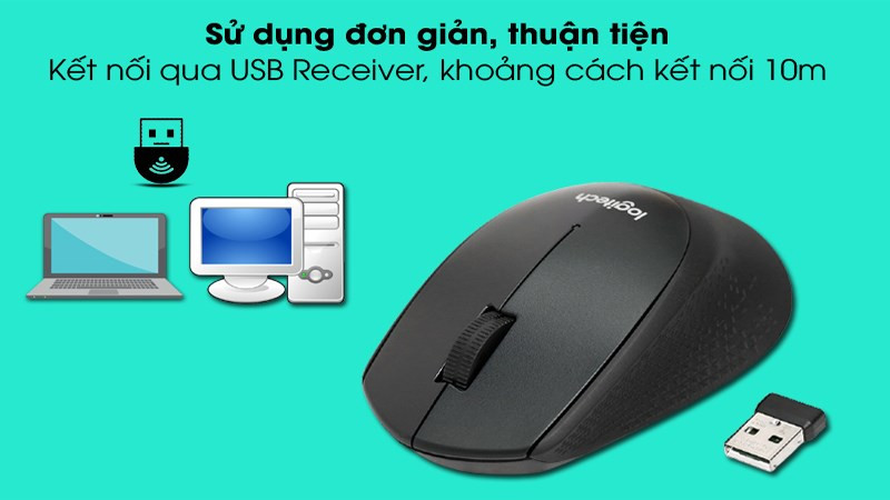 Chuột Kh&ocirc;ng D&acirc;y Silent Logitech M331