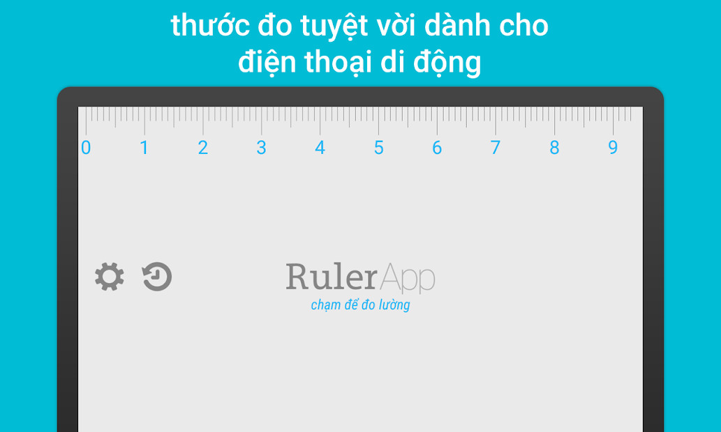 Chuyển đổi đơn vị đo lường trên Ruler App