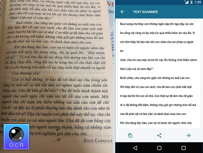 Chuyển hình ảnh thành văn bản với ứng dụng OCR Text Scanner