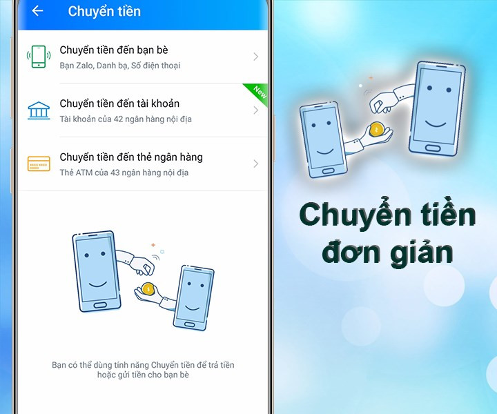 Chuyển tiền nhanh chóng, đơn giản