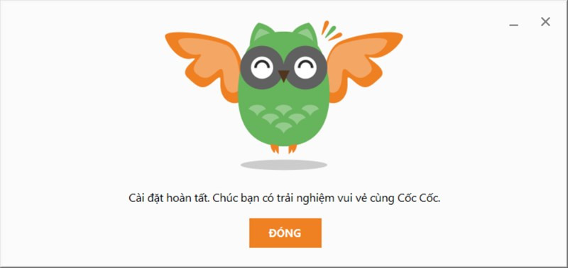 C&agrave;i đặt th&agrave;nh c&ocirc;ng Cốc Cốc