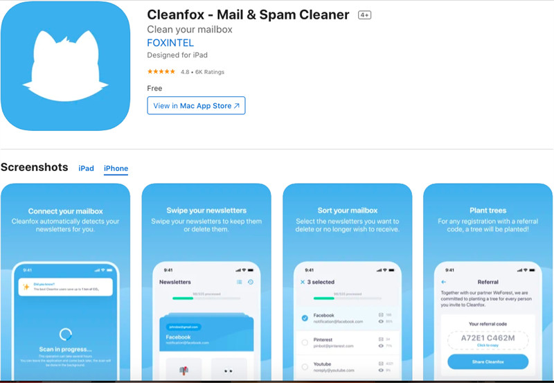 Cleanfox - Mail & Spam Cleaner