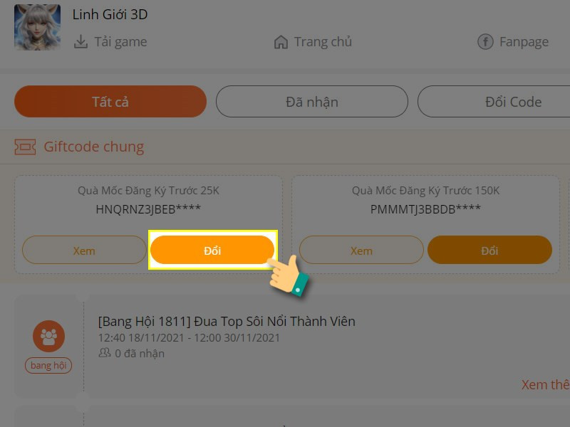 Hướng Dẫn Nhập Code Linh Giới 3D Nhận Quà Miễn Phí Mới Nhất