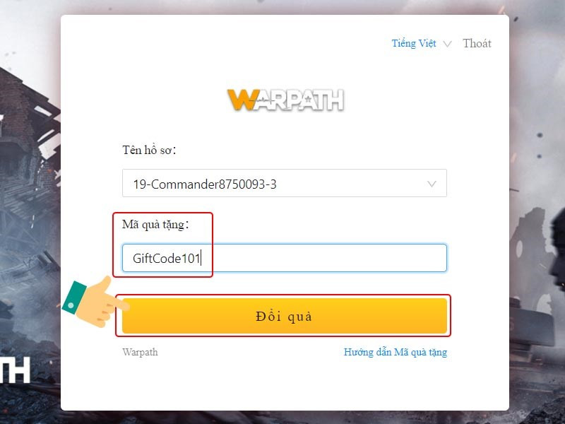 Hướng Dẫn Nhập Code Warpath Mới Nhất 2024 Để Nhận Quà Khủng