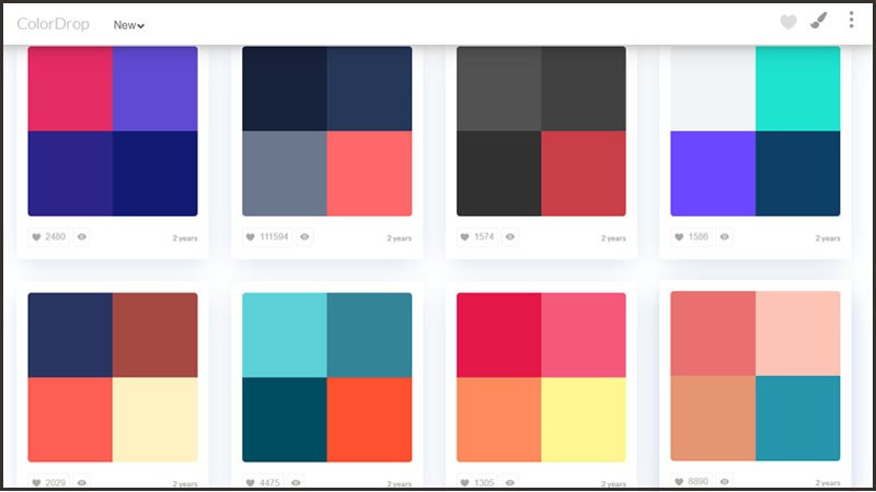 Color Drop - Website phối màu đơn giản và tiện lợi