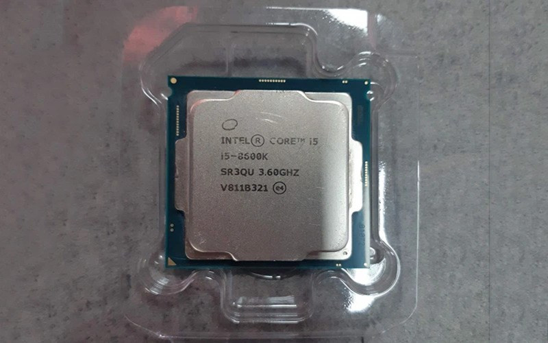 CPU Tray thường được đặt trên khay nhựa