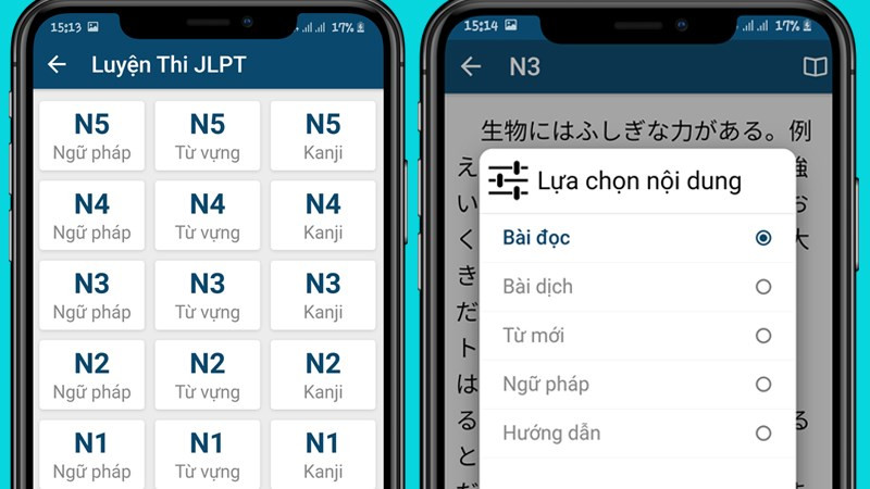 Cung cấp các bài luyện đọc, mẫu luyện thi JLPT