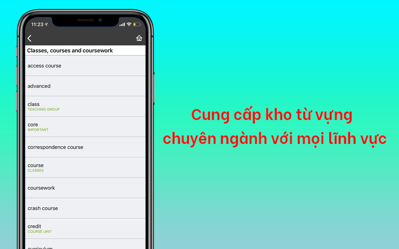 Cung cấp kho từ vựng chuy&ecirc;n ng&agrave;nh với mọi lĩnh vực trong đời sống