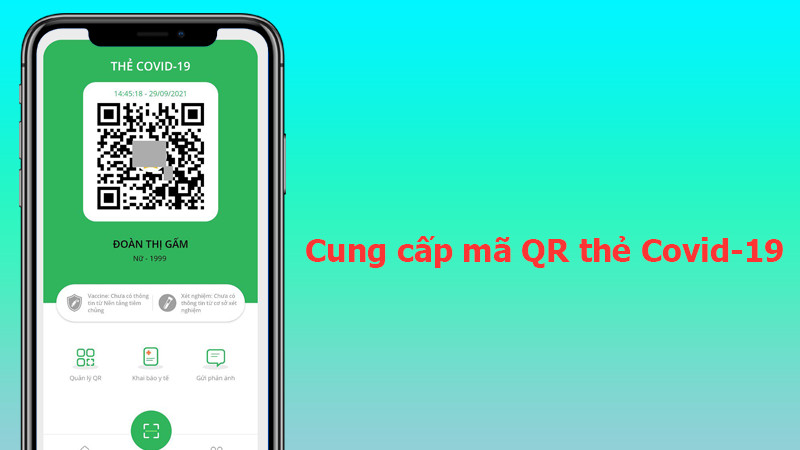 Cung cấp m&atilde; QR chứng nhận thẻ v&agrave;ng, thẻ xanh Covid-19