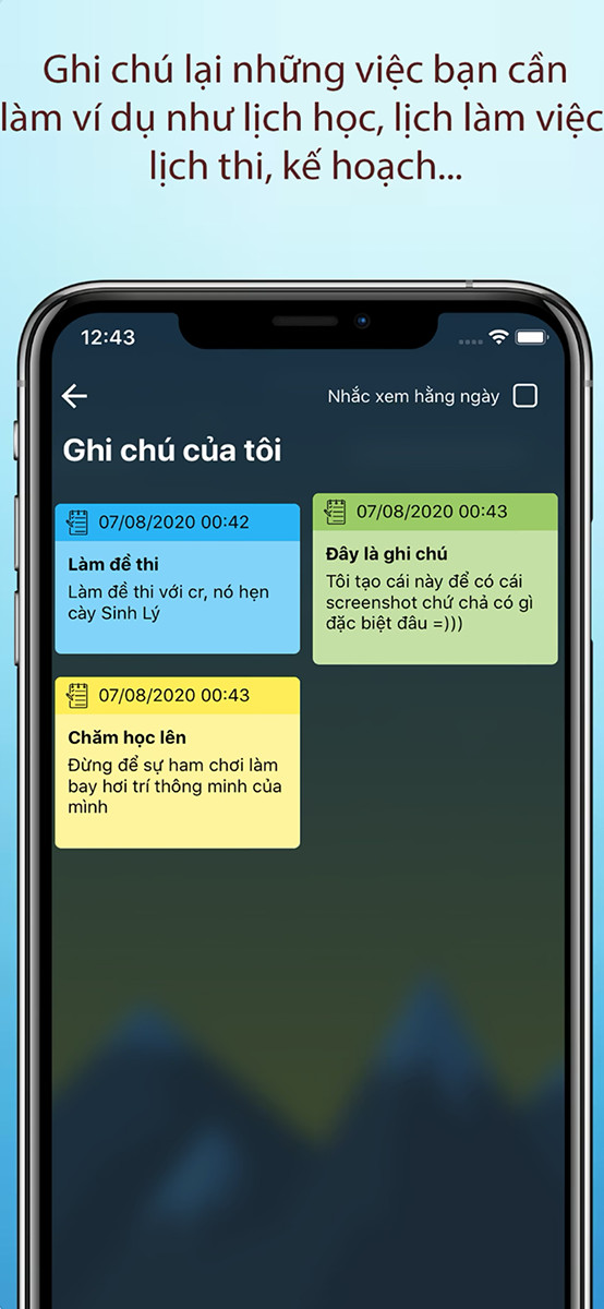 Cung cấp t&iacute;nh năng ghi ch&uacute; cho học sinh