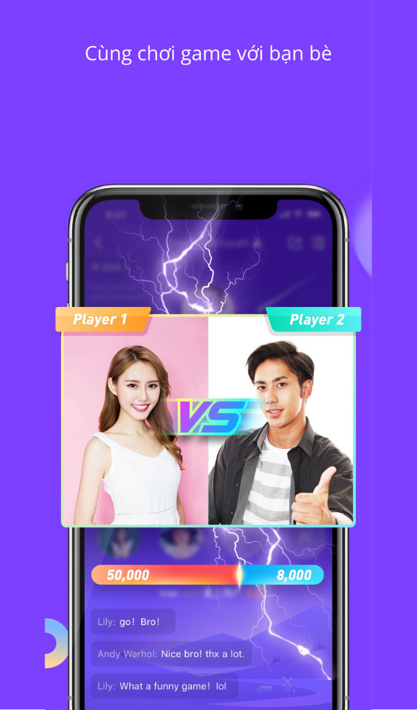 Cùng chơi game với bạn bè 