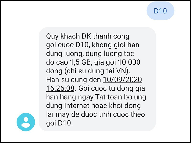 đăng k&yacute; g&oacute;i dịch vụ Mobile Internet của nh&agrave; mạng MobiFone.