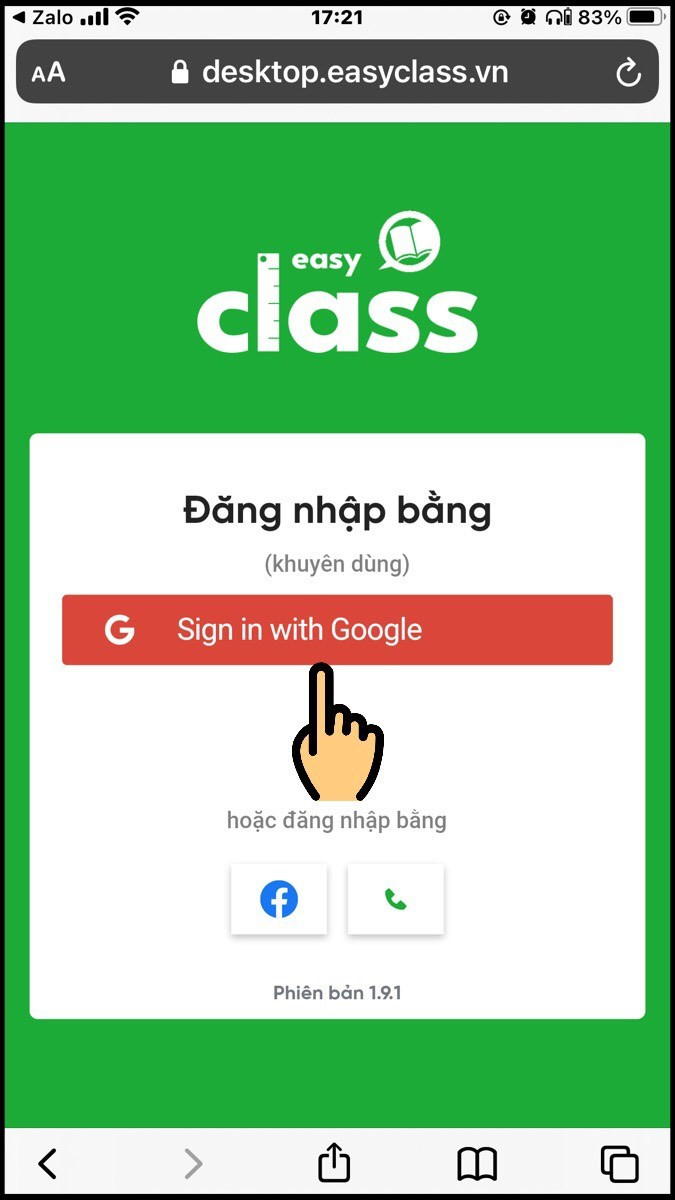 Đăng nhập bằng Google