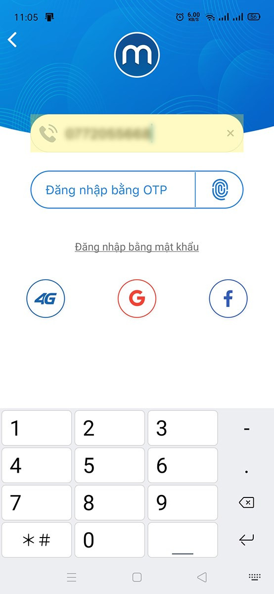 Đăng nhập My MobiFone