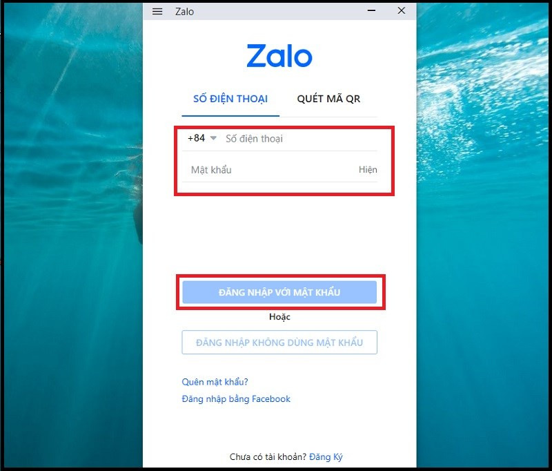 Đăng nhập Zalo PC